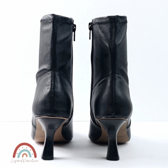 New! Madewell The Justine Ankle Boot in Black Leather - Picture 10 of 16